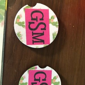 Sublimated Car coasters personalized